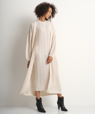 Set: jurk met vest