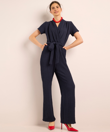 jumpsuit met strikceintuur