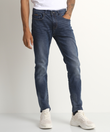 Slim fit stretch jeans (donker)