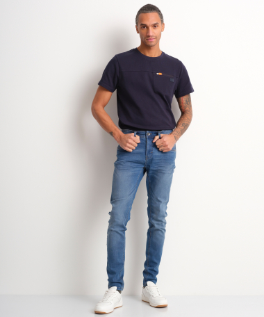 slim fit stretch jeans (blauw)