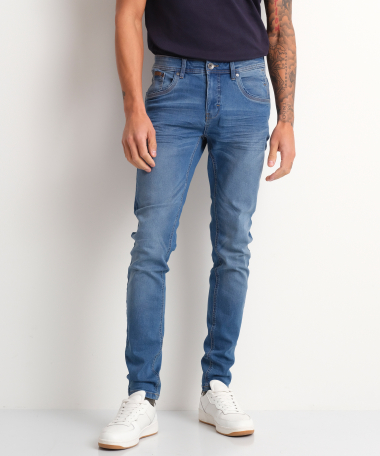 slim fit stretch jeans (blauw)