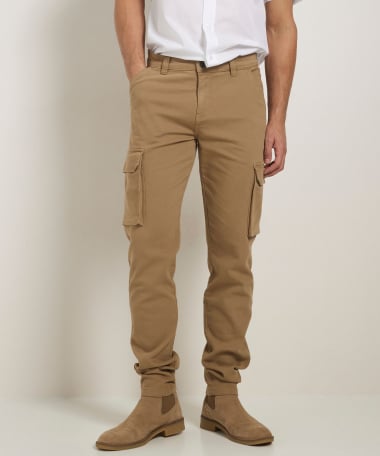 slim fit cargo jogg jeans