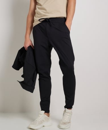 uni broek met elastische boord