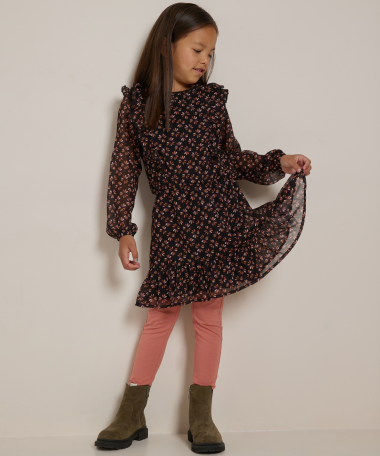 ruche jurk met all-over print