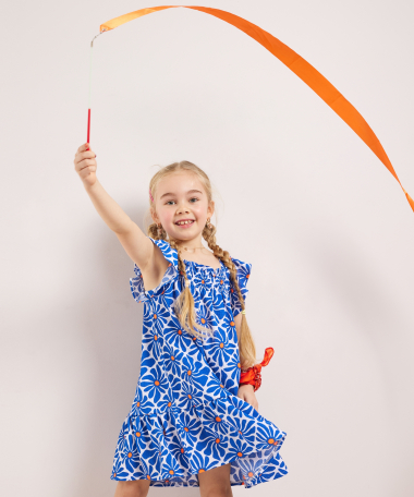 crinckle jurkje all-over print