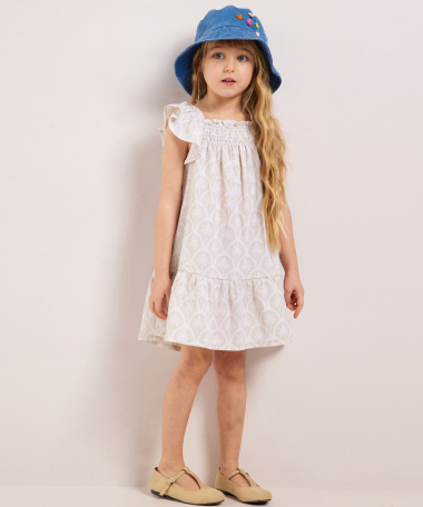 crinckle jurkje all-over print