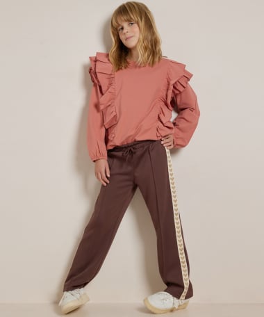 wide fit broek hartjes