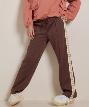 wide fit broek hartjes