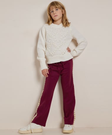 wide fit broek hartjes