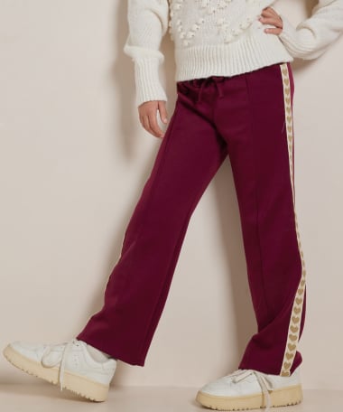 wide fit broek hartjes