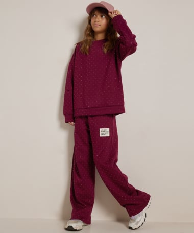 wide fit broek glitters label