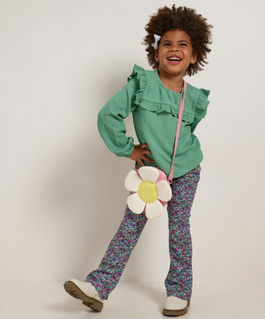 flared fit broek bloemenprint