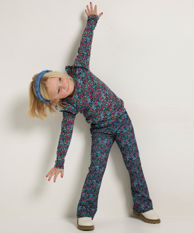 flared fit broek bloemenprint