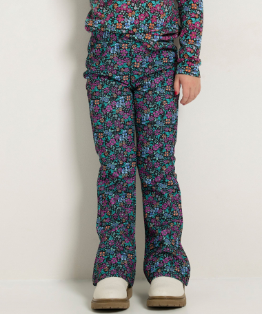 flared fit broek bloemenprint