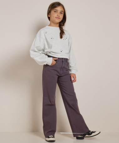 wide fit stretch jeans