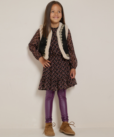 lederlook legging met naad