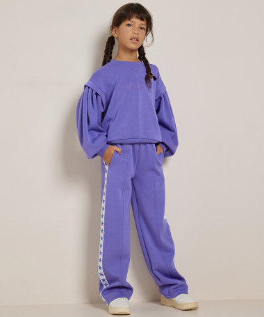 wide fit broek met sterrenprint