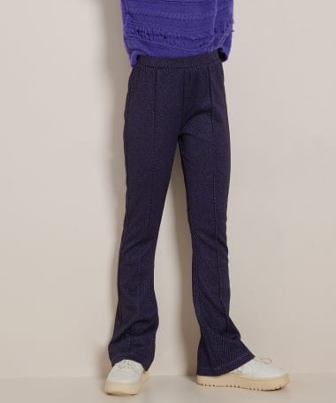 flared fit broek jacquard
