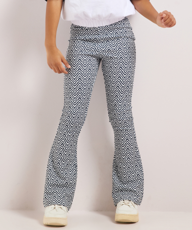 flared fit broek zigzag