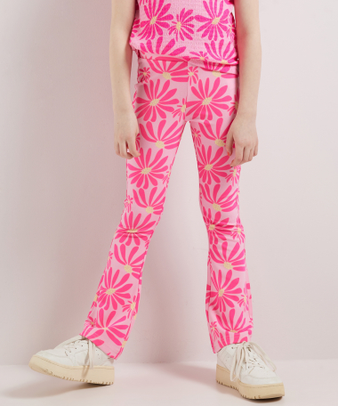 flared fit broek print