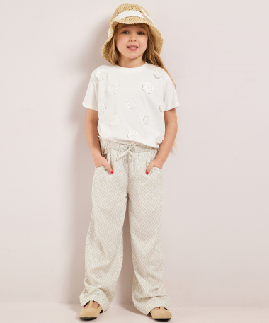 straight fit broek met print
