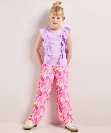 straight fit broek met print