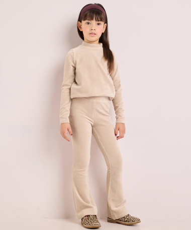 flared fit broek rib velvet