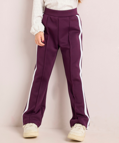 flared fit broek met streep