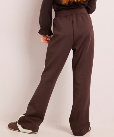 flared fit broek met streep