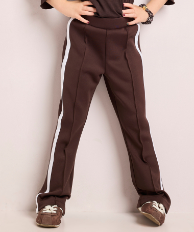 flared fit broek met streep
