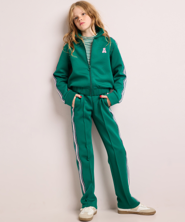 wide fit broek met tape