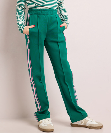 wide fit broek met tape