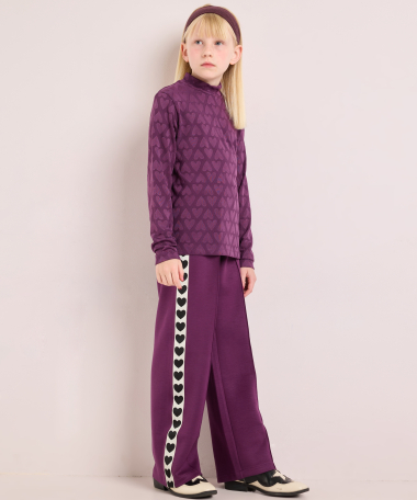 wide fit broek met tape