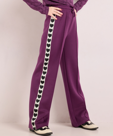 wide fit broek met tape