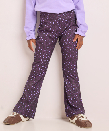 flared fit broek met print