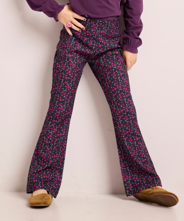flared fit broek met print