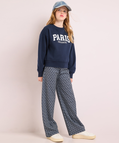 broek met elastische tailleboord