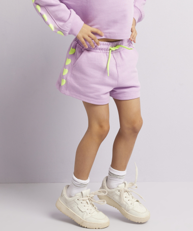 lila short hartjes broderie