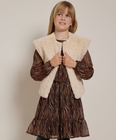 fake fur gilet