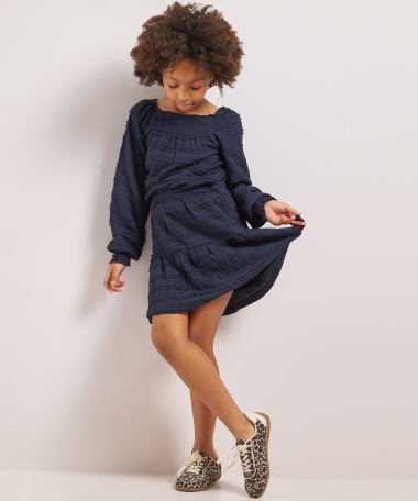 crinkle rok gestreept