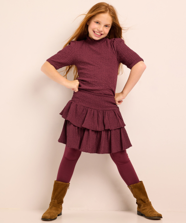 crinkle skort met ruches