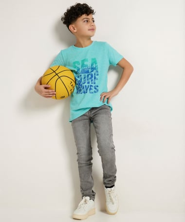 basic super skinny fit jogg jeans - grijs