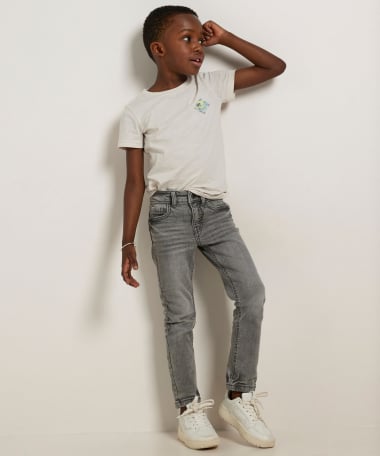 skinny fit stretch jeans - grijs