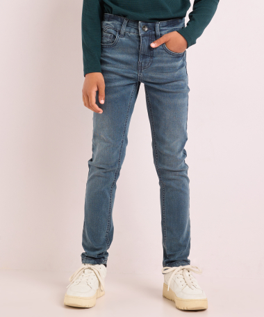 skinny fit stretch jeans - grijsblauw
