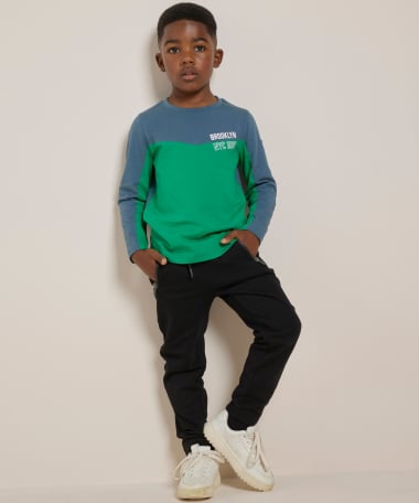 basic jogging broek met ritsen