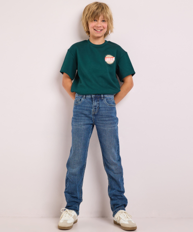 regular fit stretch jeans - mid