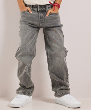 wide fit stretch jeans - grijs