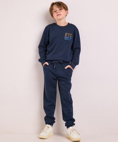 broek met elastische tailleboord