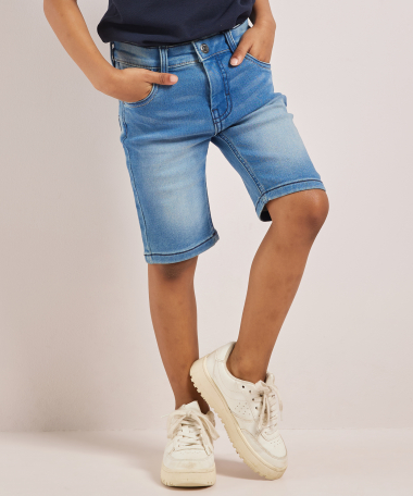 jogg jeans met knoop- met ritssluiting