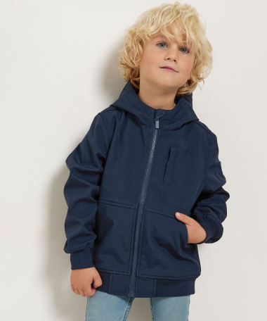 softshell jas blauw